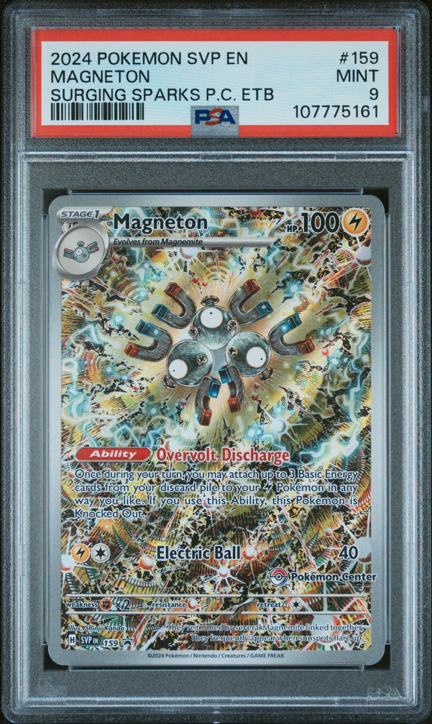 Magneton Pokemon Center Exclusive PSA 9