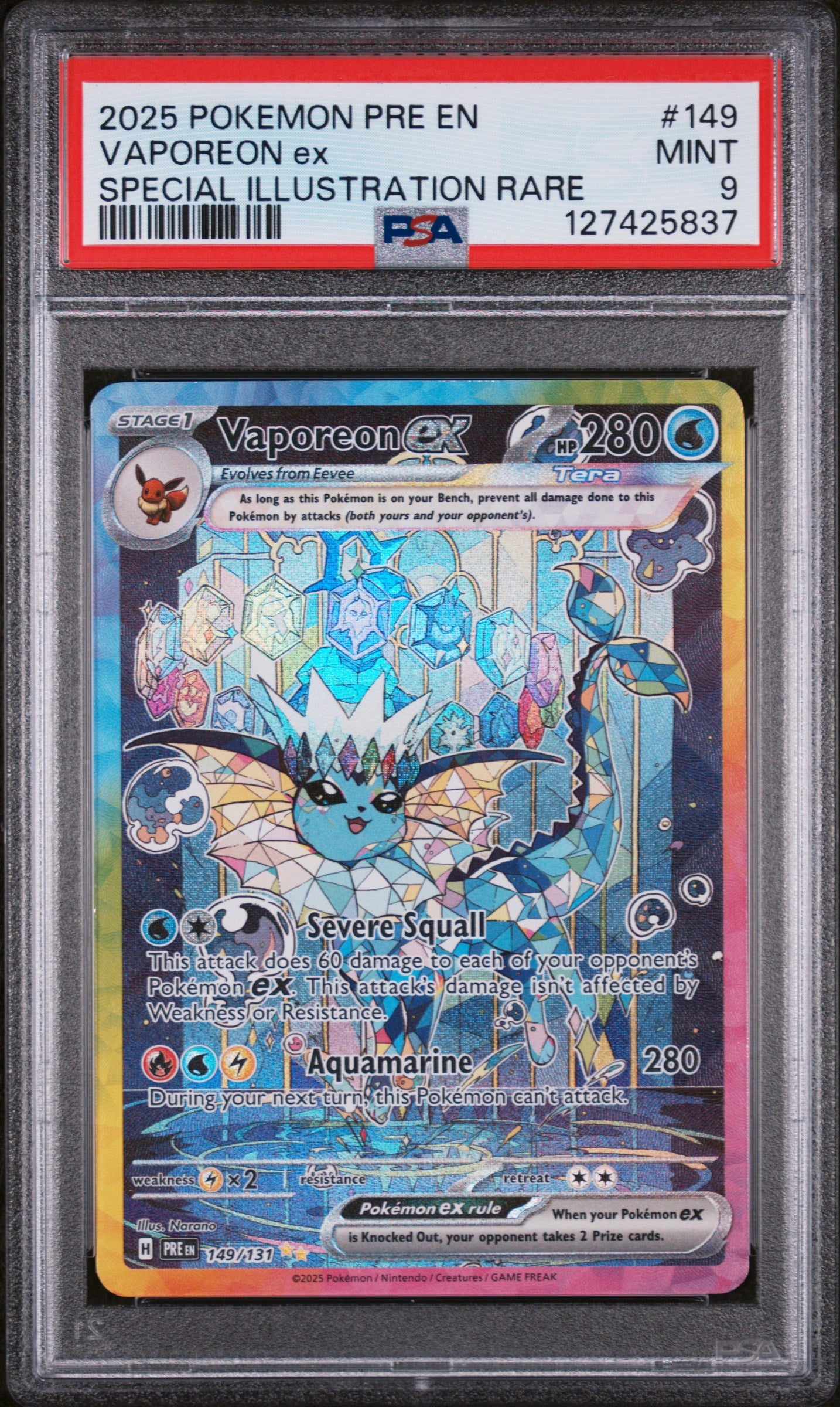 Vaporeon PSA 9