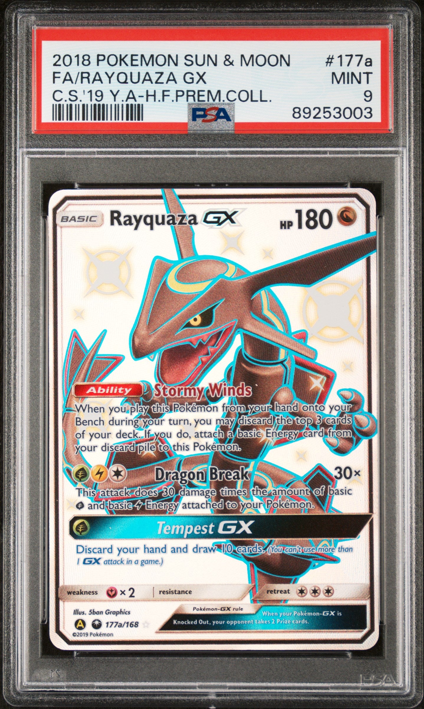 Rayquaza GX PSA 9
