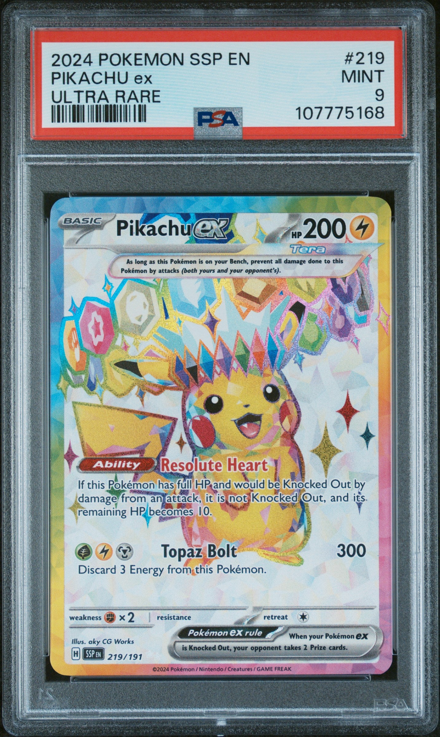 PIKACHU SSP PSA 9