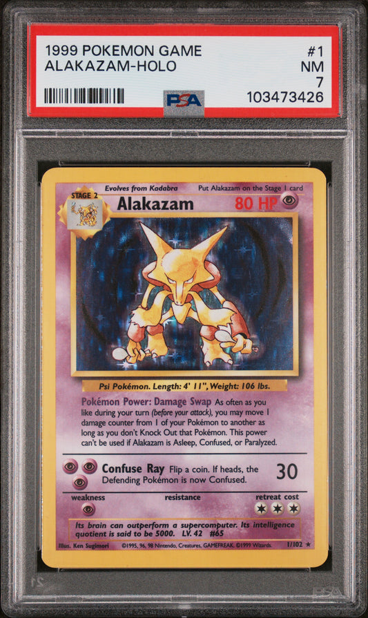 Alakazam 1999 PSA 7