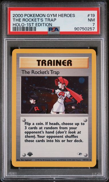Rockets Trap 1st Edition PSA 7