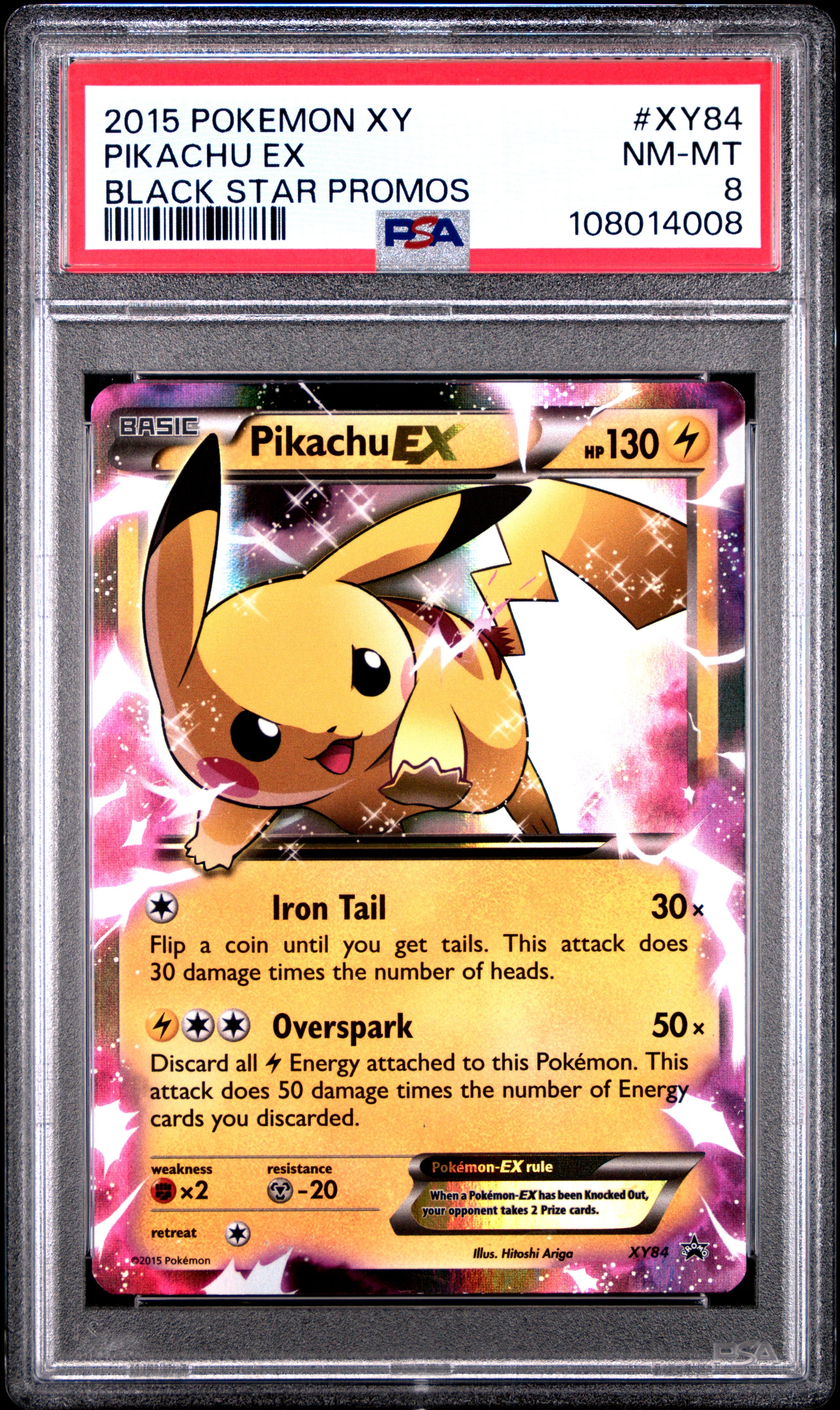 PIKACHU XY PROMO PSA 8