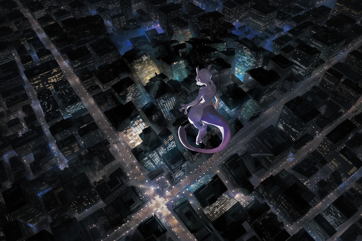 Mewtwo Landscape Art