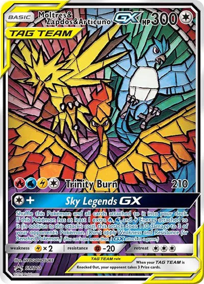 Moltres & Zapdos & Articuno GX Sun Moon Promo