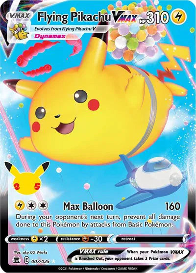 Flying Pikachu Vmax Celebrations 25th