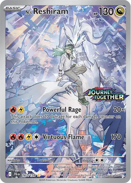 Journey Together Box Topper Stamped Promo N's Reshiram