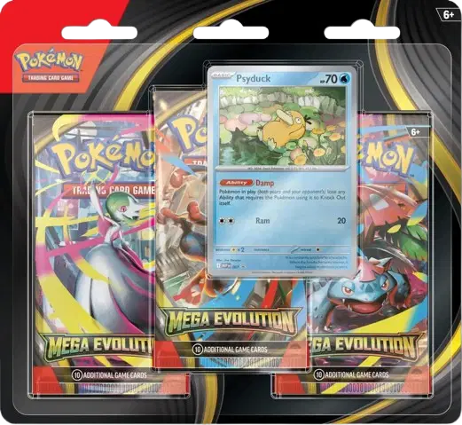 Mega Evolution 3pk Blister (Psyduck Promo)