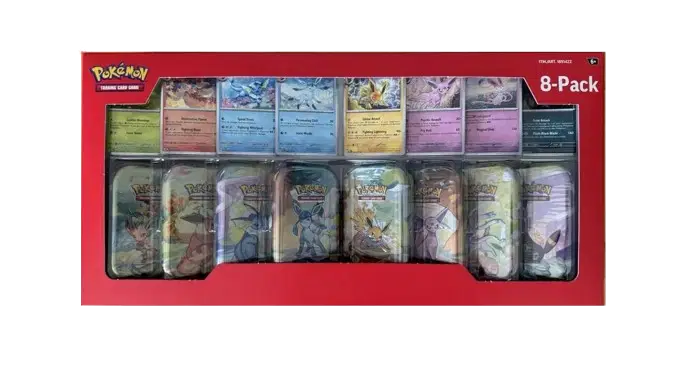 Costco Prismatic Evolutions 8-Pack Mini Tins