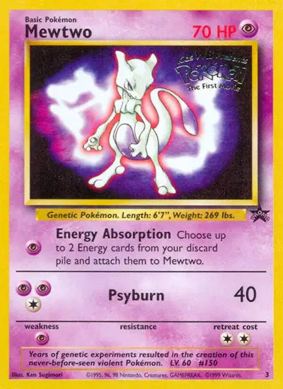 Dragonite,Pikachu,Mewtwo,Electabuzz (Movie Promo Wotc) Set of 4