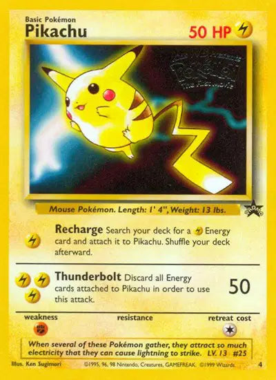 Dragonite,Pikachu,Mewtwo,Electabuzz (Movie Promo Wotc) Set of 4