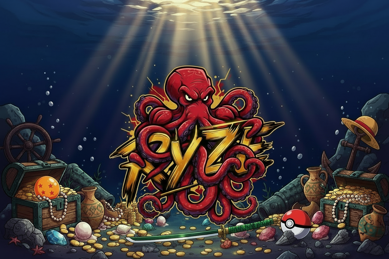 Ryze collectibles with lower logo